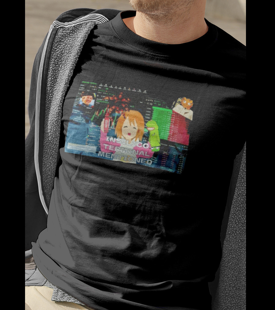 Insilico Terminal Mentioned Anime Character Stock Market T-Shirt