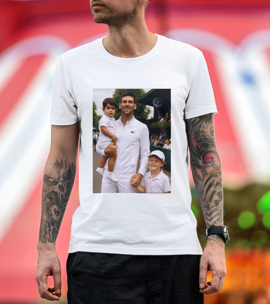 Djokovic Alcaraz And Jannik Kid Australian Open T-Shirt