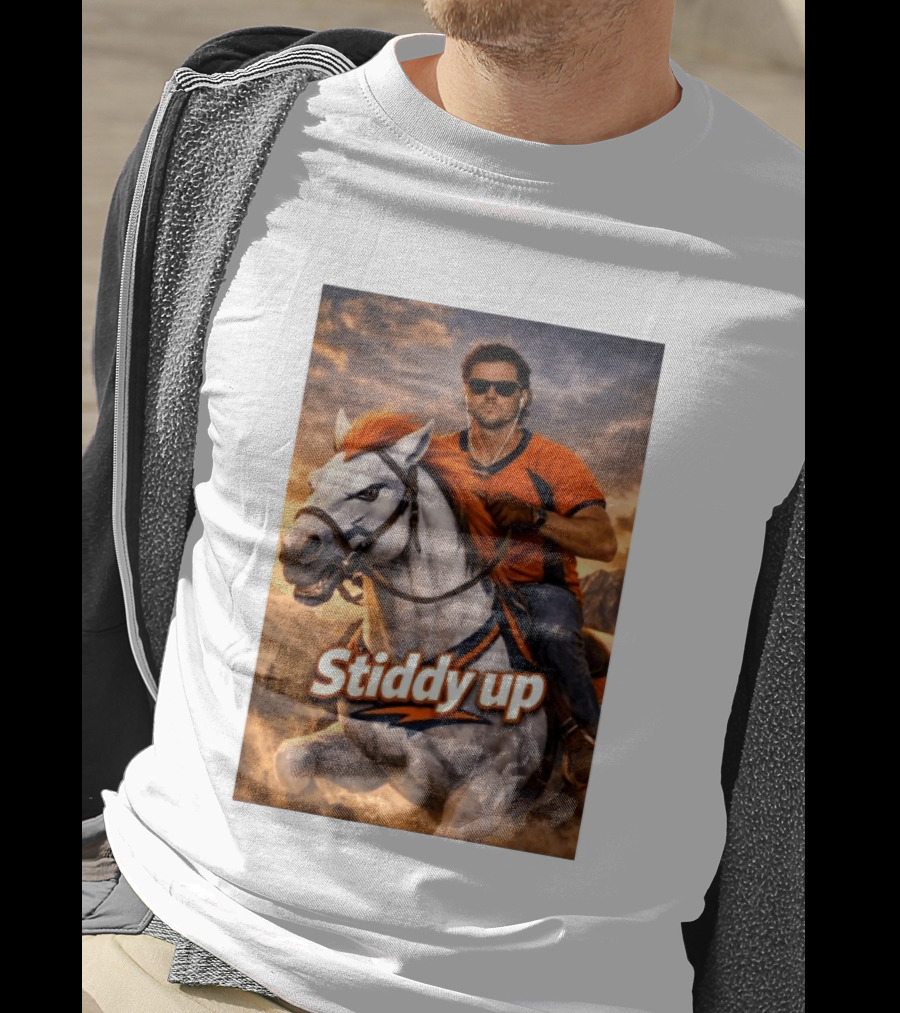 Jarrett Stidham Stiddy Up Horseback Adventure Denver Broncos Fans T-Shirt