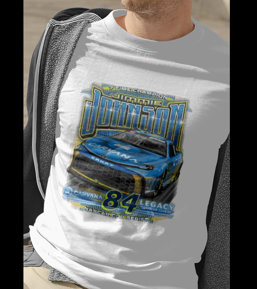 7 Time Champion Jimmie Johnson Carvana 84 Legacy Motor Club Nascar Cup Series T-Shirt