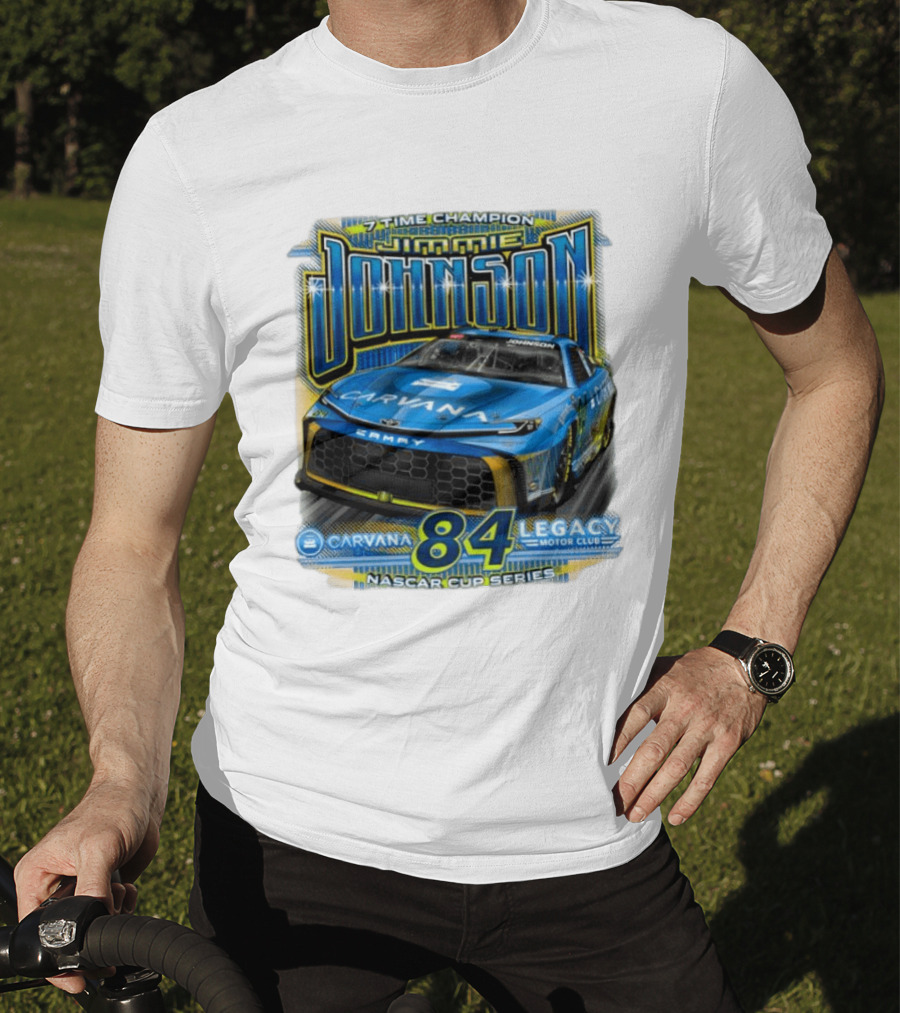 7 Time Champion Jimmie Johnson Carvana 84 Legacy Motor Club Nascar Cup Series T-Shirt