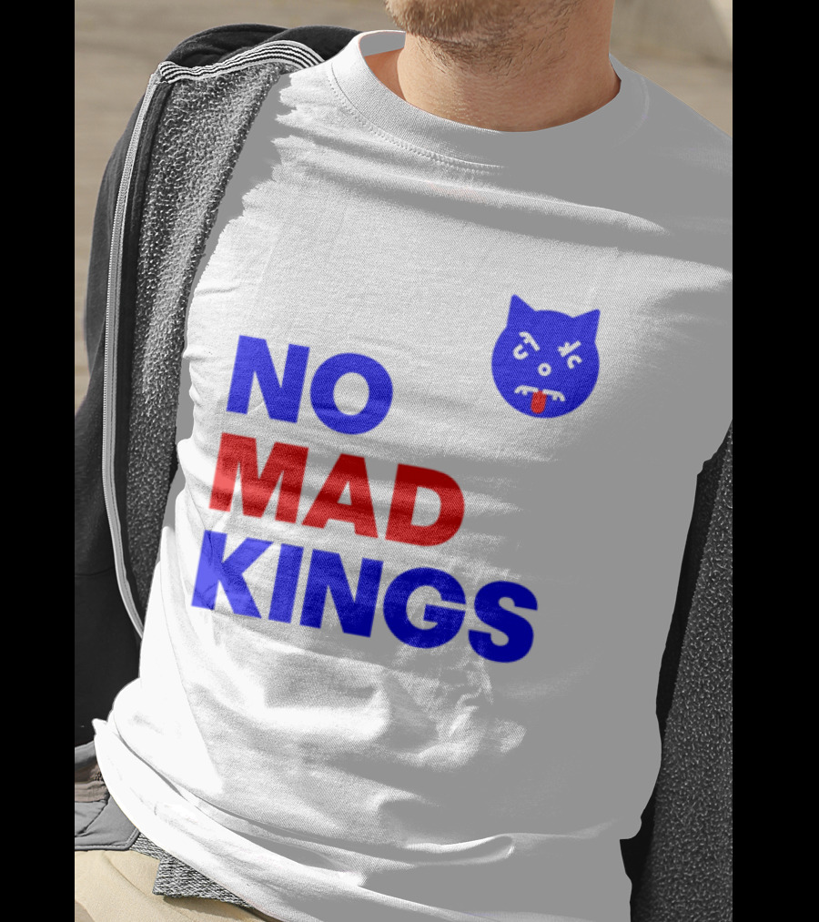 Nomad Kings Blue Red Cat Face T-Shirt