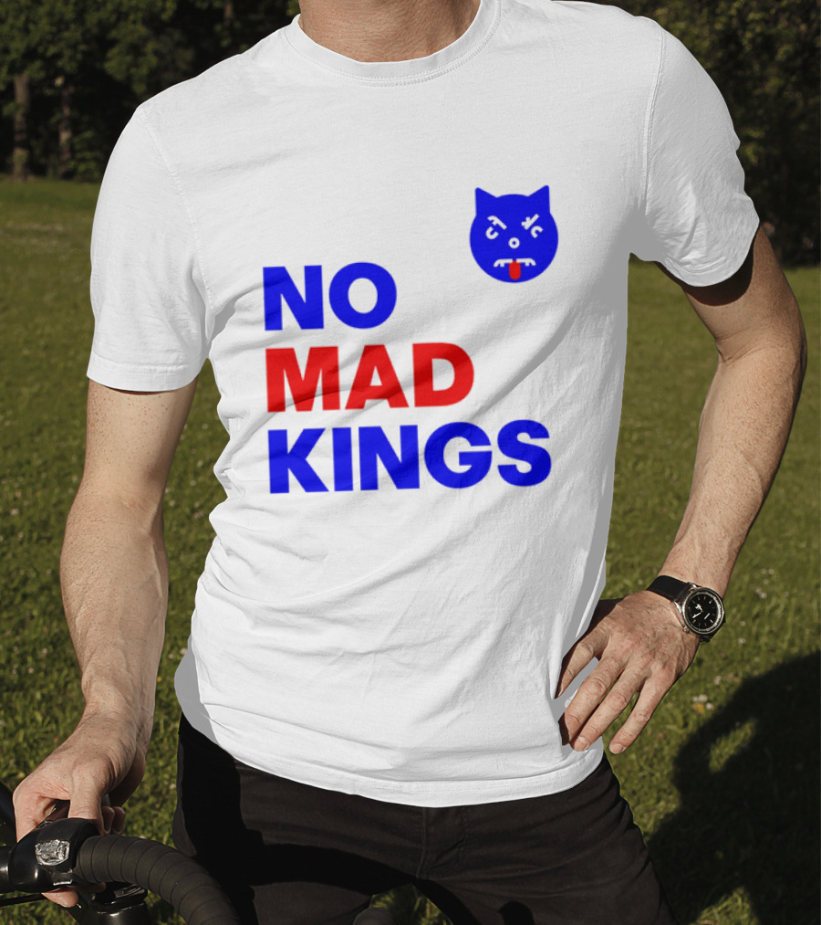 Nomad Kings Blue Red Cat Face T-Shirt