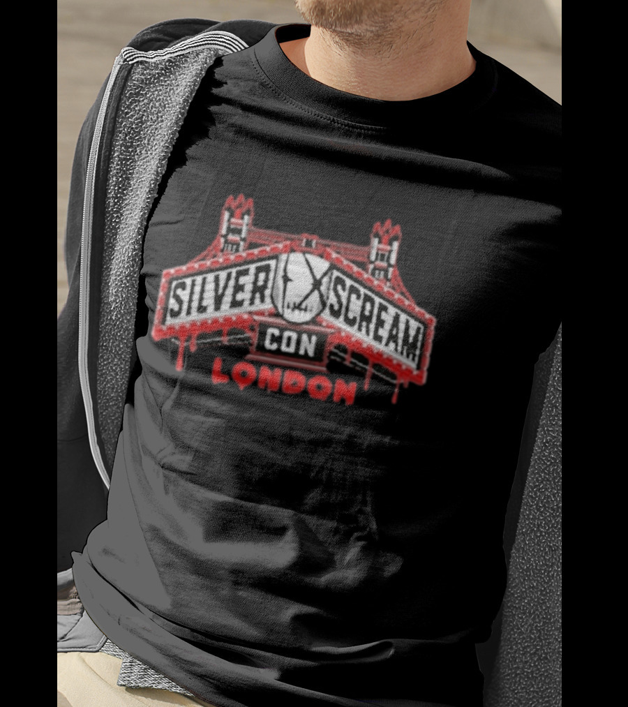 SILVER SCREAM CON LONDON Horror Event Tower Bridge T-Shirt