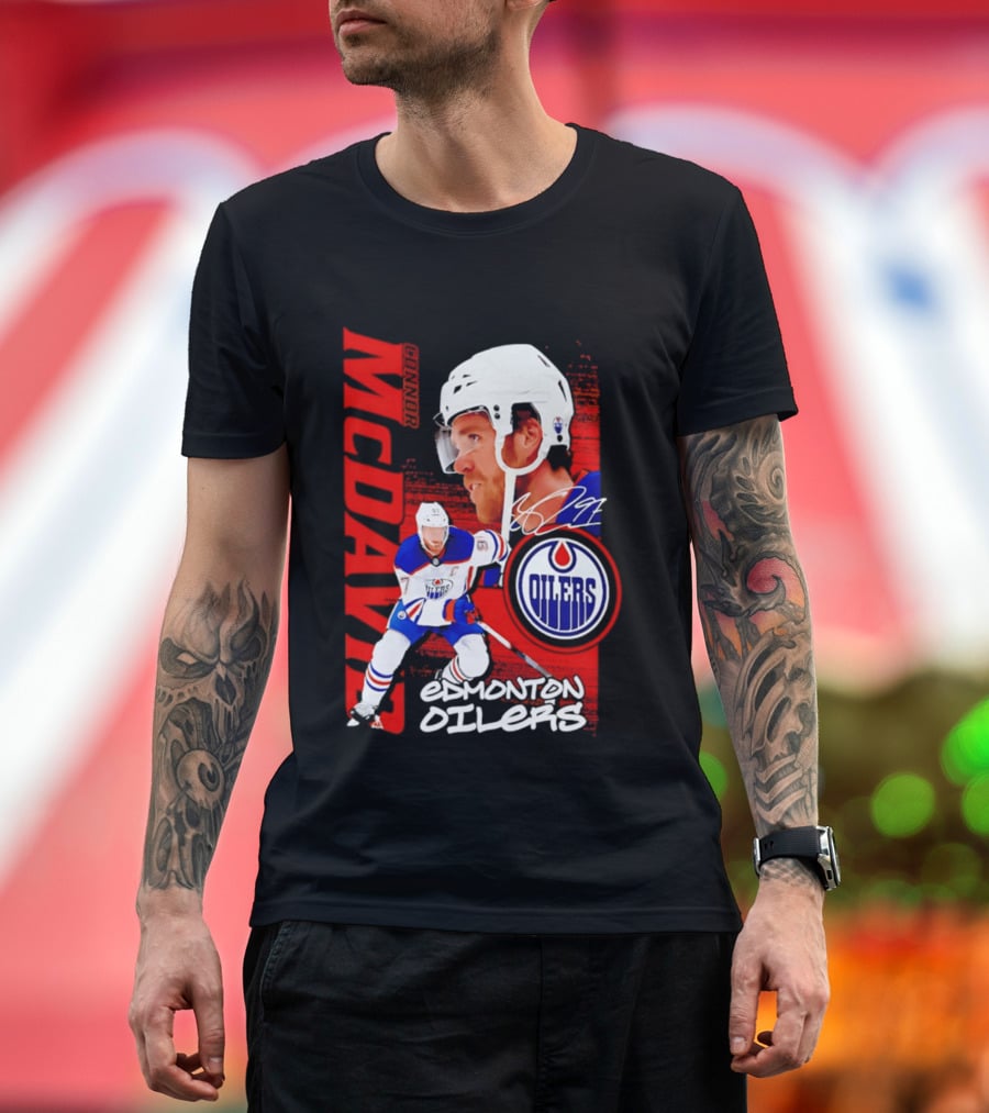Edmonton Oilers McDavid 97 Hockey Star T-Shirt