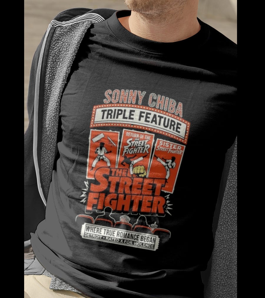 Sonny Chiba Triple Feature The Street Fighter Return Of The Sister Street Fighter T-Shirt