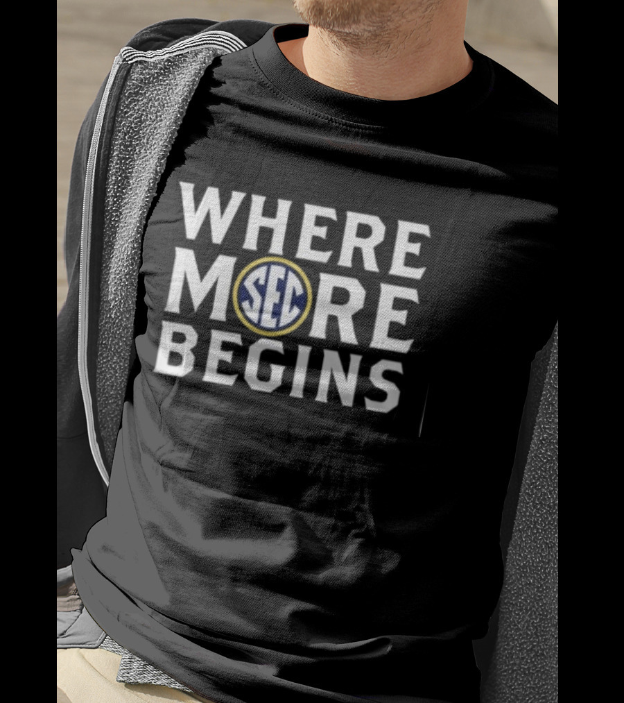 SEC Georgia Bulldogs Where More Begins T-Shirt