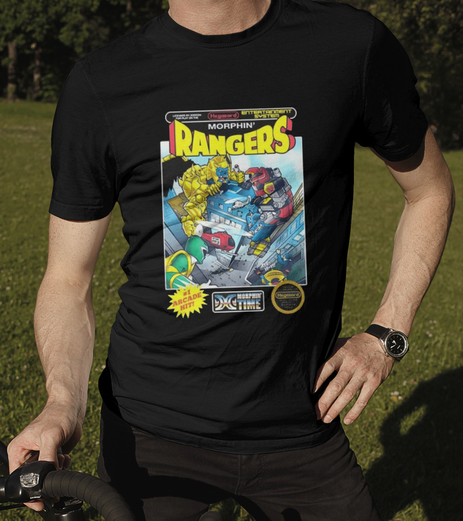 Morphin Rangers Megazord Vs Goldar Arcade Hit T-Shirt