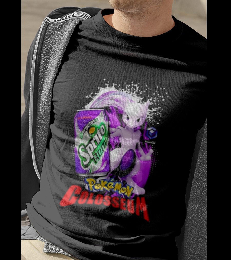 Mewtwo Sprite Remix Pokémon Colosseum Collaboration Vintage Aesthetic T-Shirt