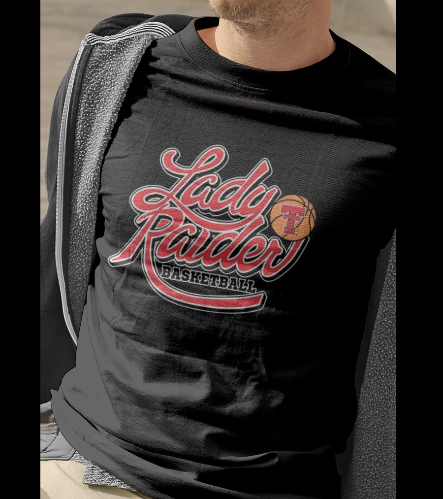 Lady Raider Basketball Texas Tech NCAA Shadowed T-Shirt