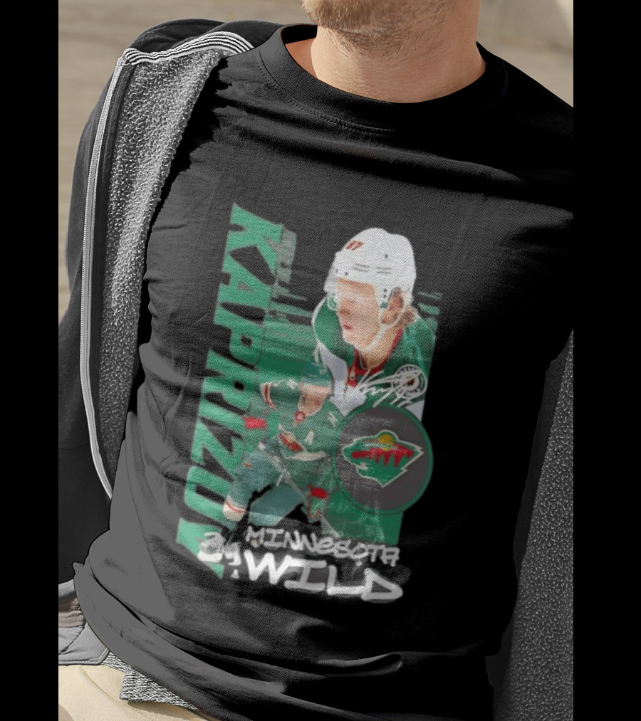 Minnesota Wild Kaprizov 97 Playmaker Hockey Star T-Shirt