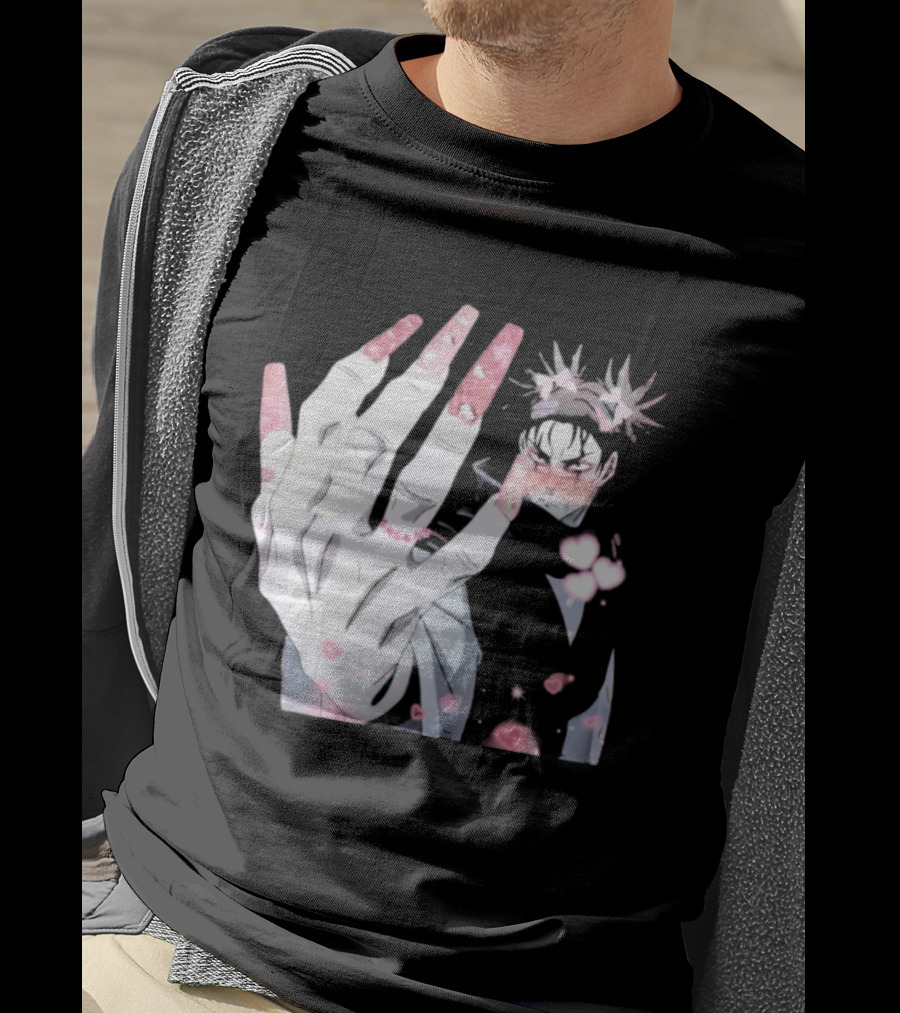Nails Done Choso Aesthetic Floral Elements Anime T-Shirt