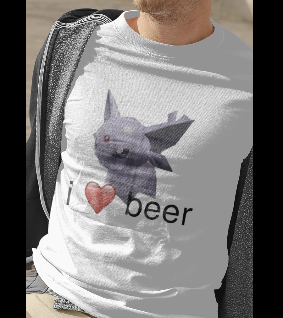 Pokémon Espeon I Heart Beer Meme T-Shirt