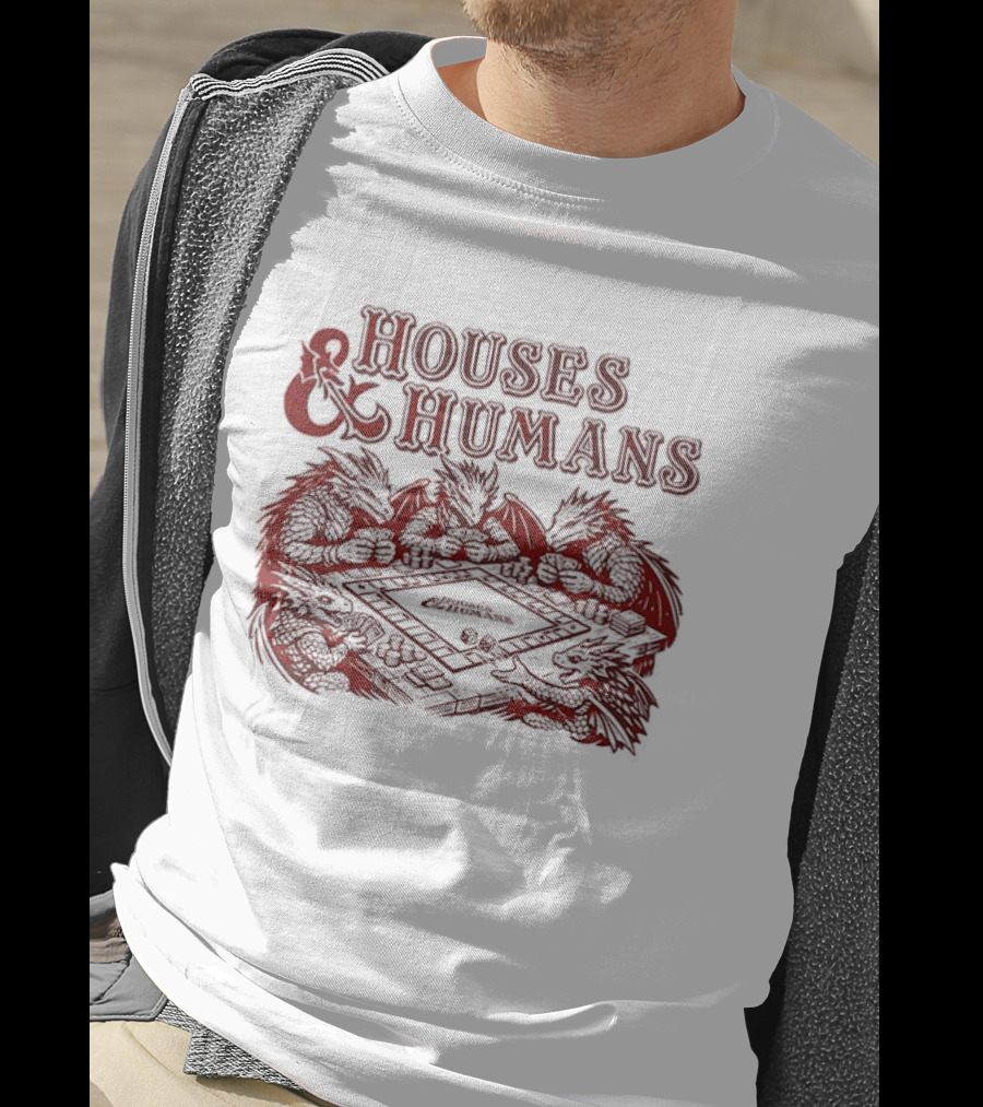 Houses And Humans Dungeons And Dragons Monopoly T-Shirt