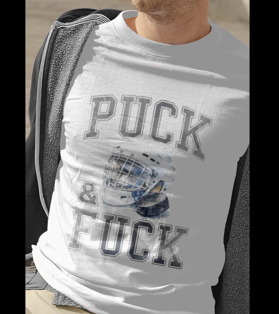 Spencer's Puck Goalie Helmet Hockey Humor T-Shirt