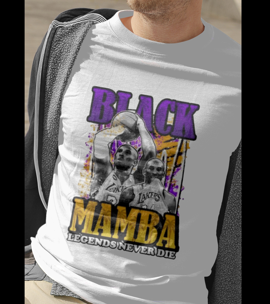 Black Mamba Lakers Legends Never Die T-Shirt