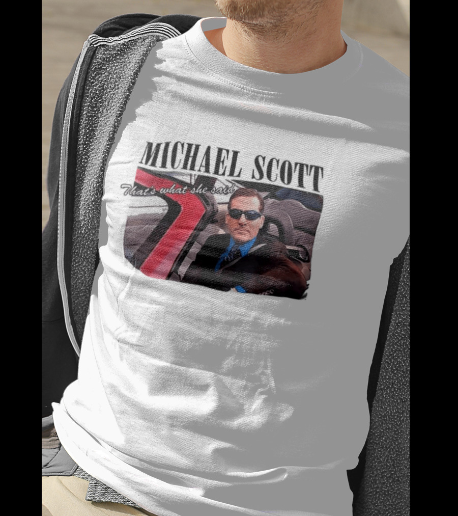 Michael Scott That's What She Said Sunglasses Car Scene T-Shirt