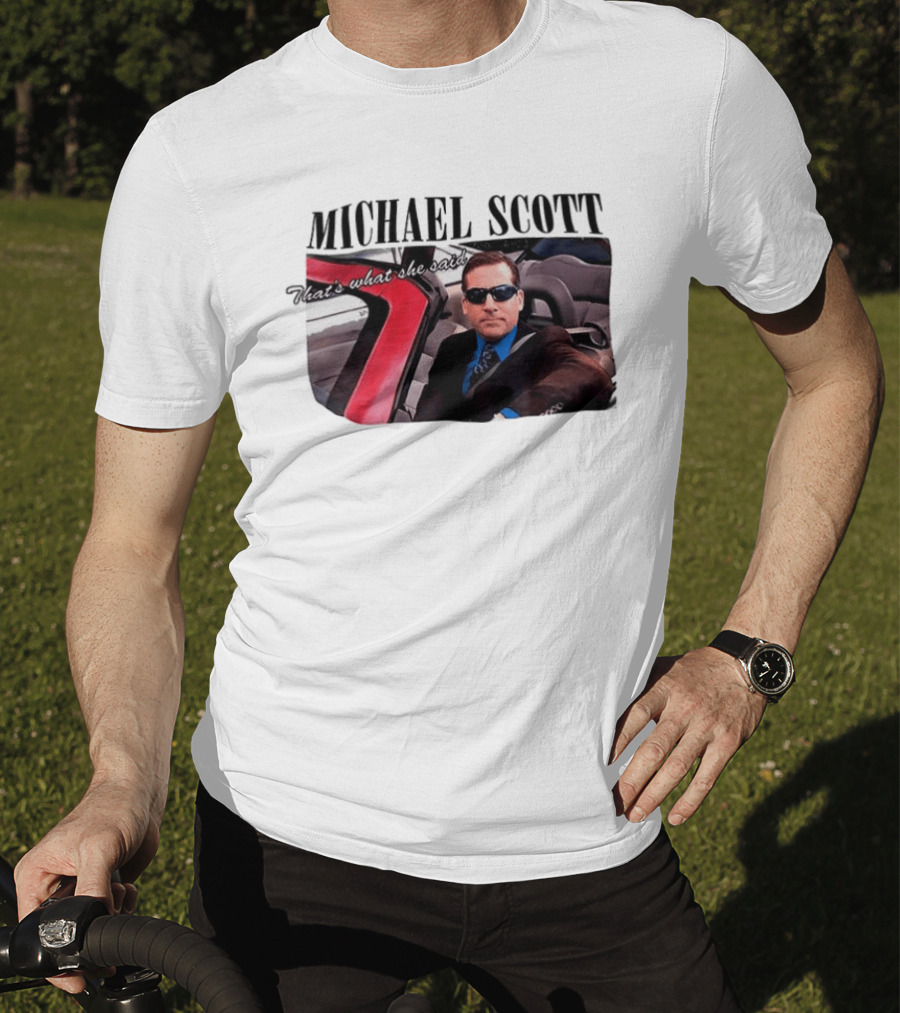 Michael Scott That's What She Said Sunglasses Car Scene T-Shirt