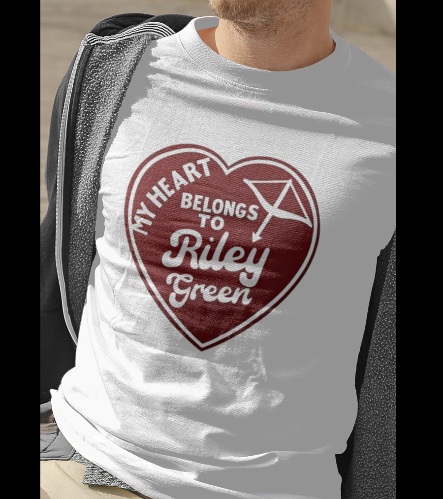 My Heart Belongs To Riley Green Kite Heart T-Shirt