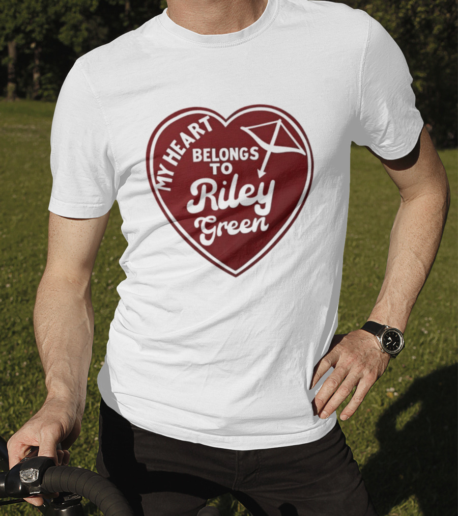 My Heart Belongs To Riley Green Kite Heart T-Shirt