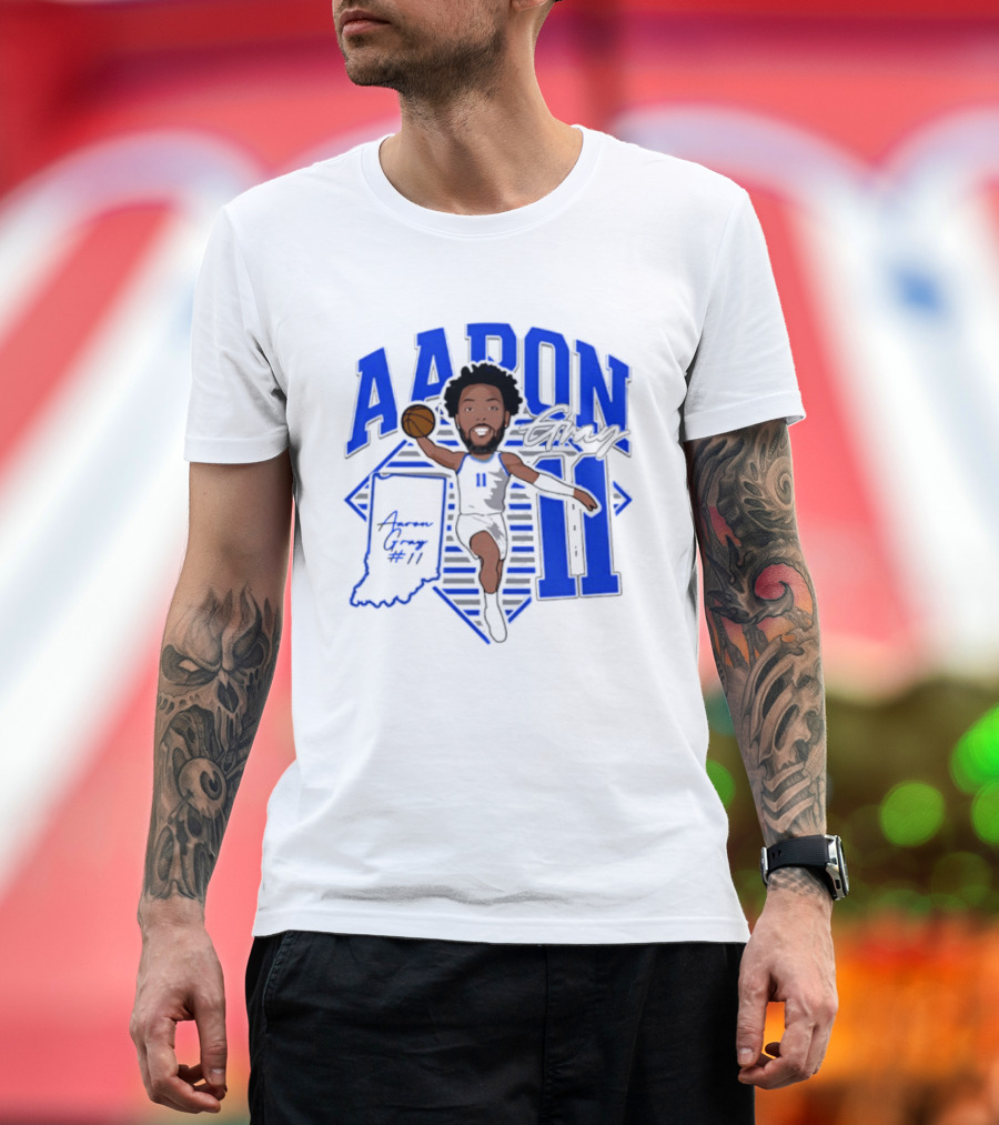 Aaron Gray 11 Basketball New Orleans Hornets Indiana T-Shirt