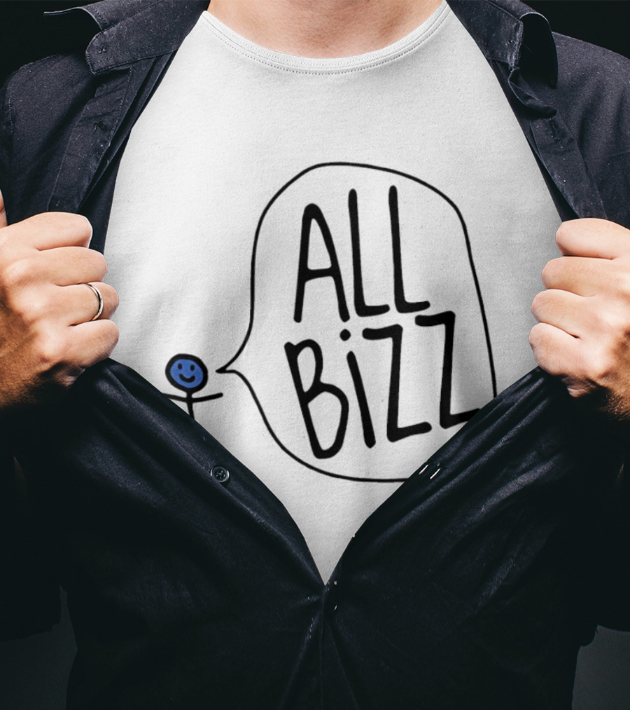 All Bizz Stick Figure Speech Bubble T-Shirt