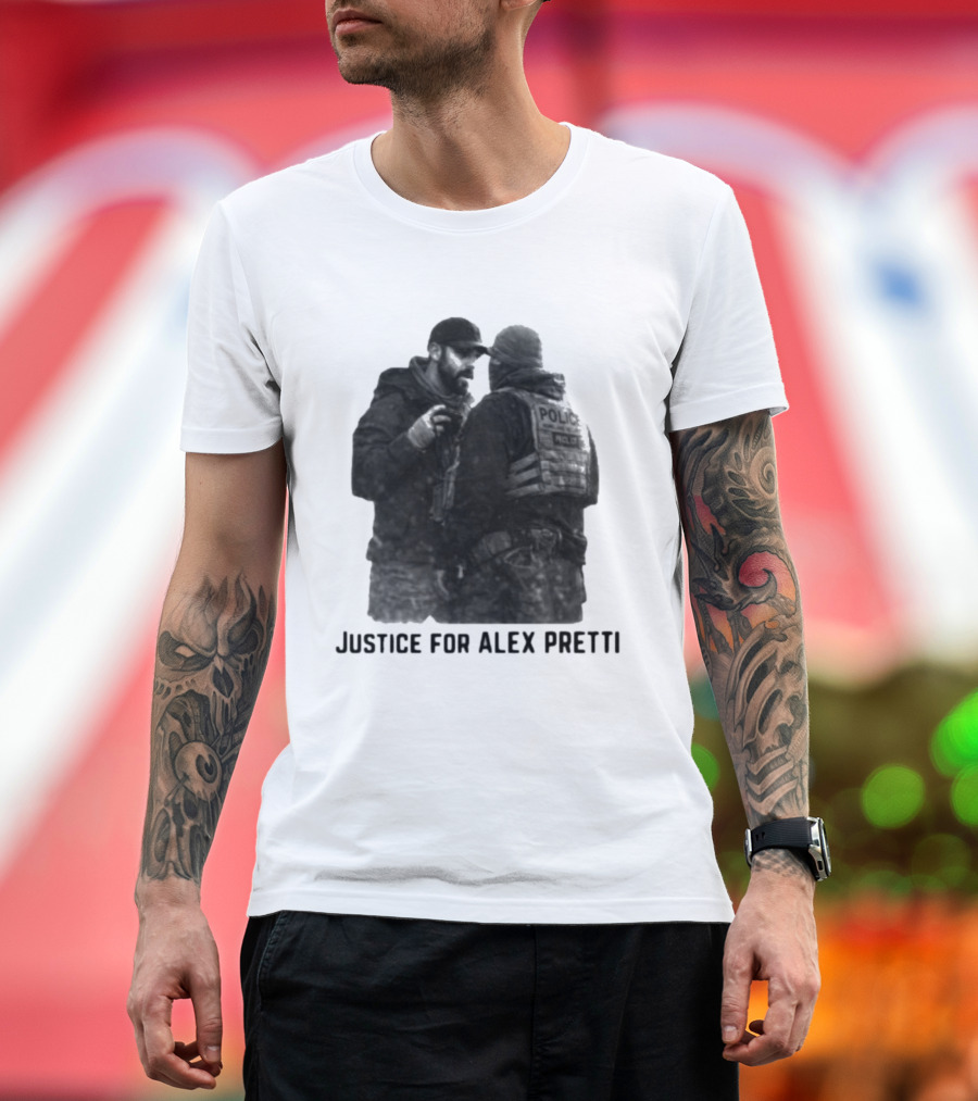 Justice For Alex Pretti Police Encounter T-Shirt