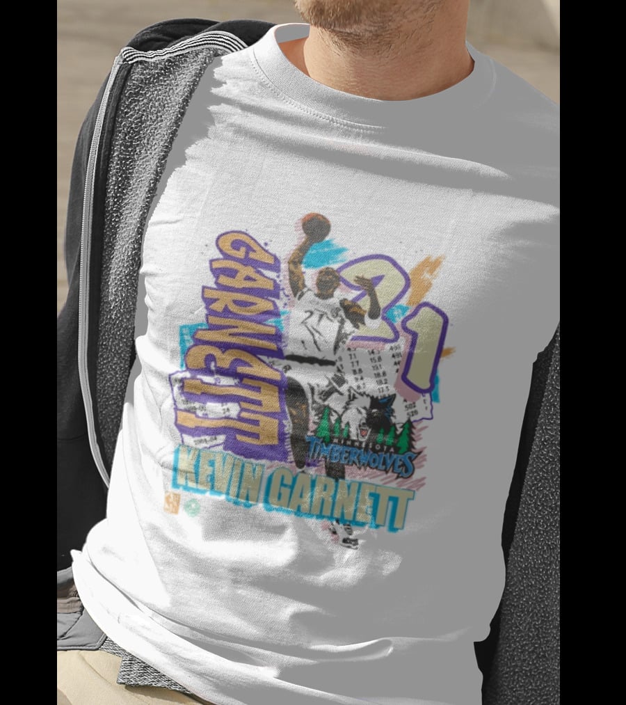Kevin Garnett Timberwolves Basketball 21 T-Shirt