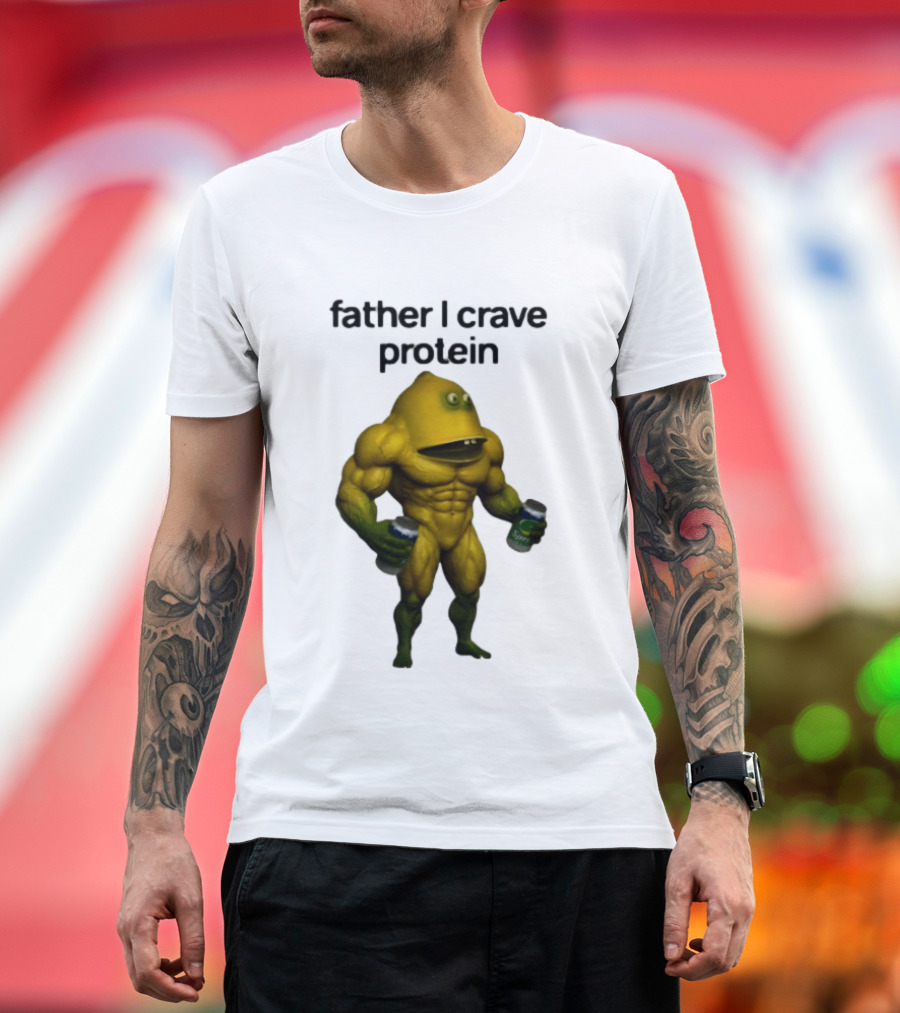 Father I Crave Protein Buff Monster Energy Can T-Shirt