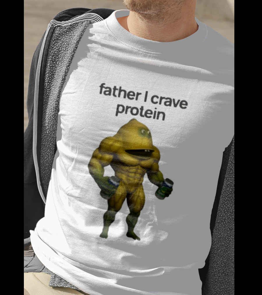 Father I Crave Protein Buff Monster Energy Can T-Shirt