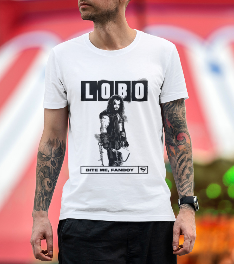 Lobo Bite Me Fanboy DC Comics Superhero T-Shirt