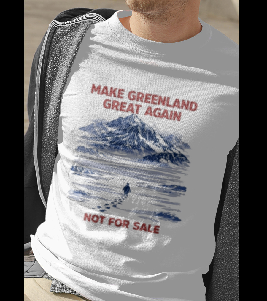 Make Greenland Great Again Not For Sale Penguin Greenland Anti Trump T-Shirt