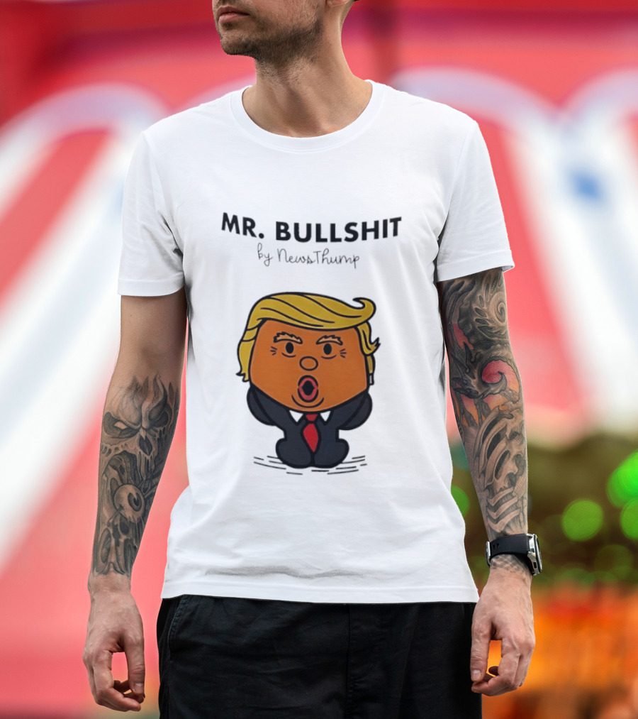 Mr Bullshit By NewsThump Cartoon T-Shirt