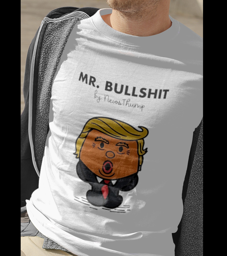 Mr Bullshit By NewsThump Cartoon T-Shirt