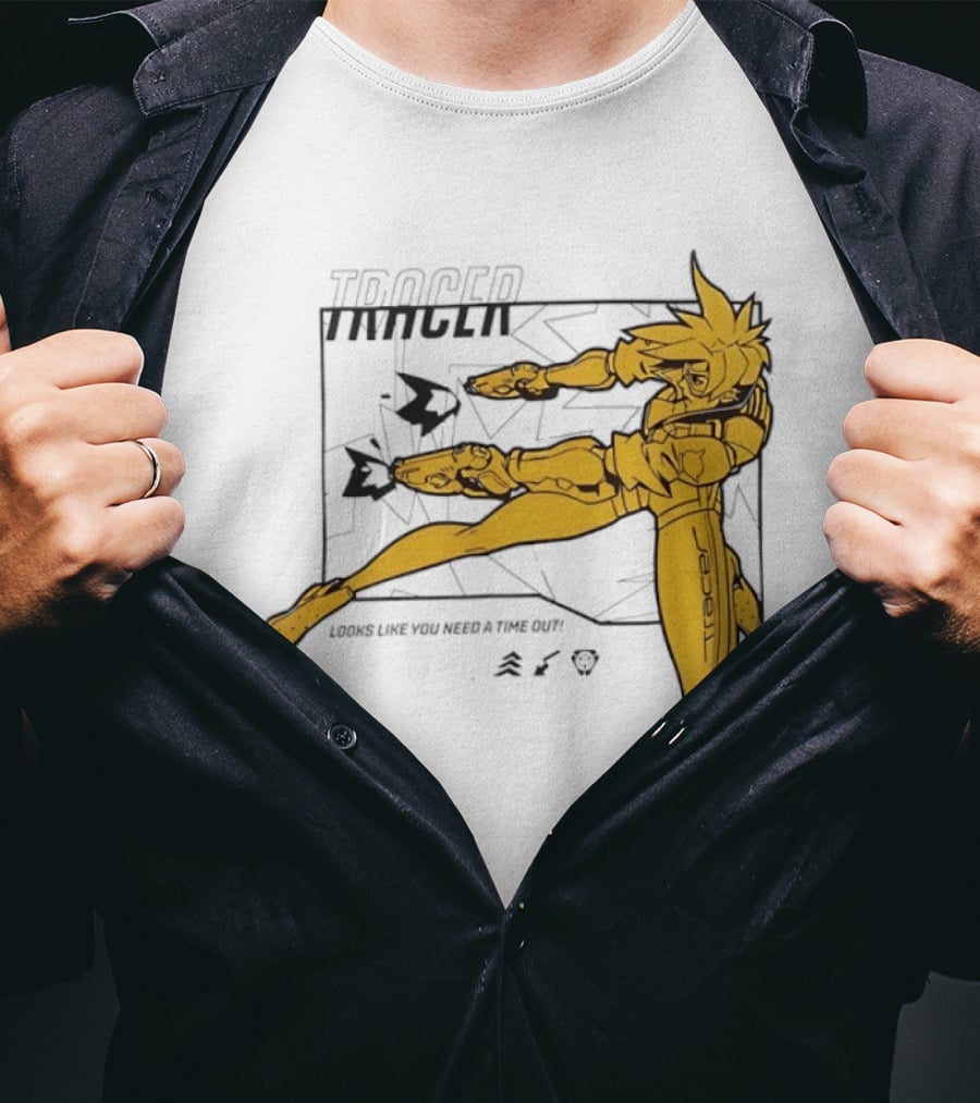 Tracer Over Looks Like You Need A Time Out T-Shirt