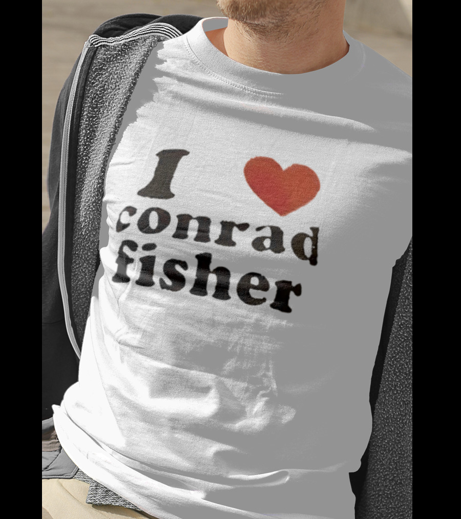 I Love Conrad Fisher Red Heart Trending Search T-Shirt