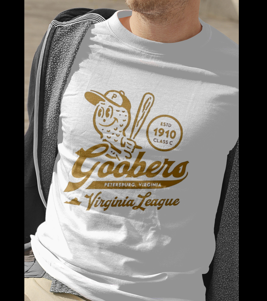 Petersburg Goobers Virginia League Estd 1910 Class C Baseball Team T-Shirt