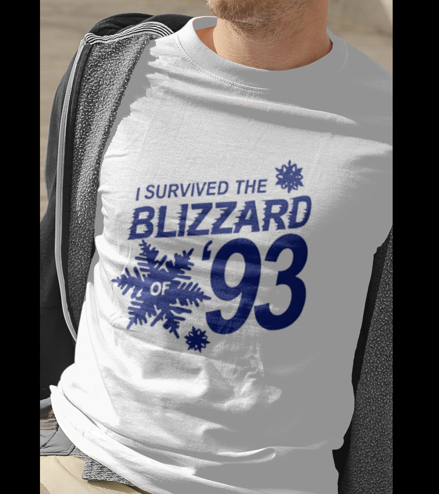 I Survived The Blizzard '93 Snowflake T-Shirt