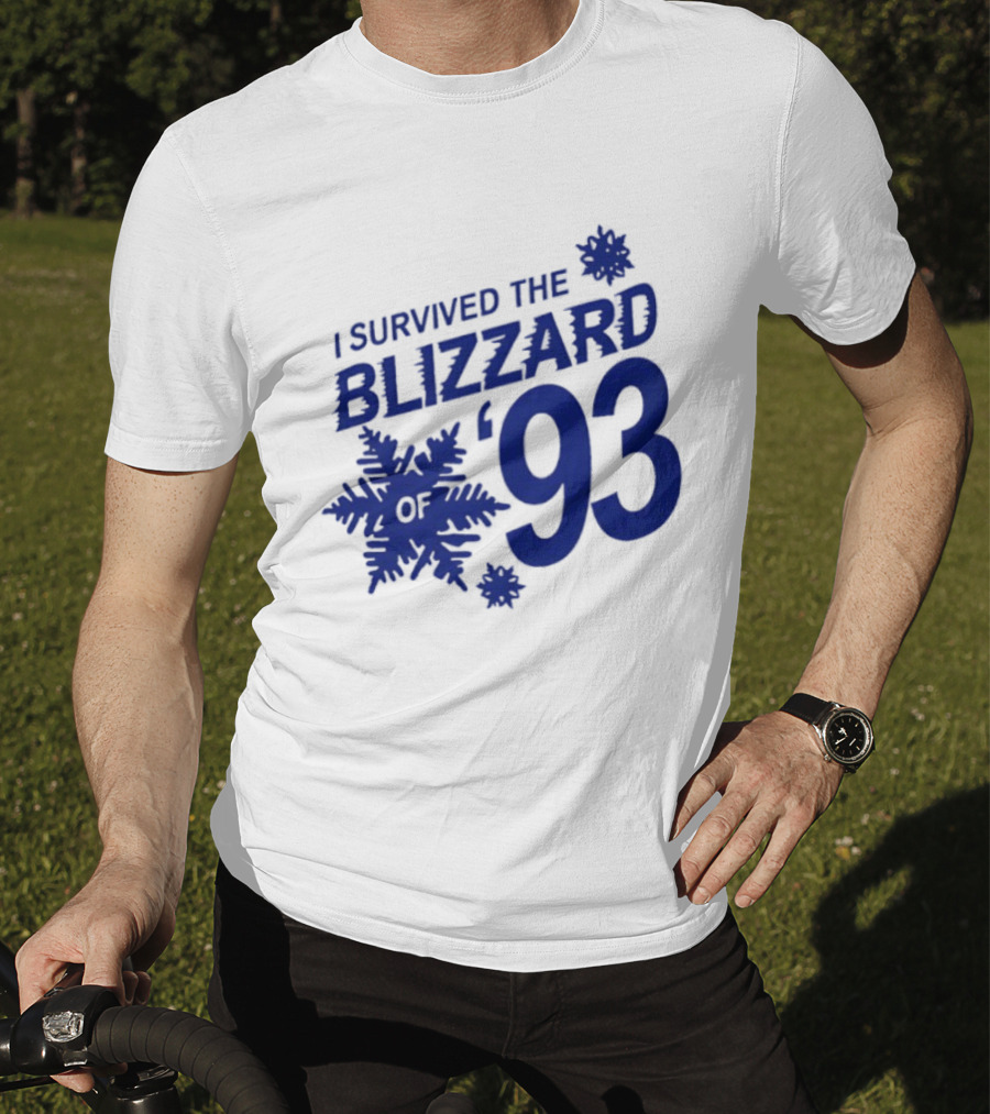 I Survived The Blizzard '93 Snowflake T-Shirt