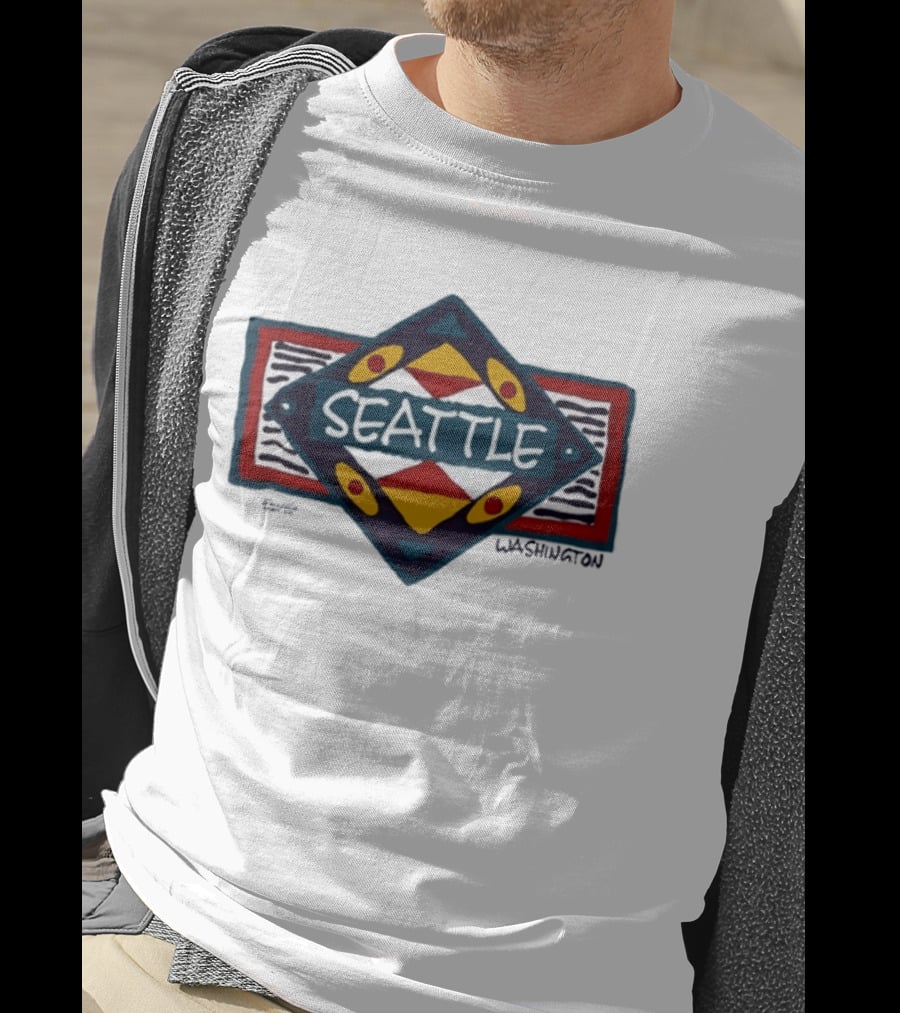 Seattle Washington Geometric Symbolic T-Shirt