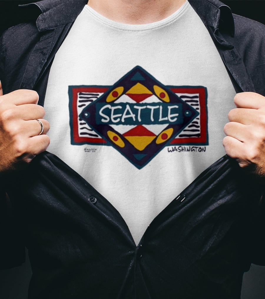 Seattle Washington Geometric Symbolic T-Shirt