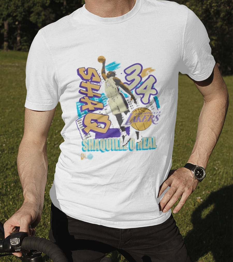 Shaquille O'Neal 34 Los Angeles Lakers Shaq Basketball T-Shirt