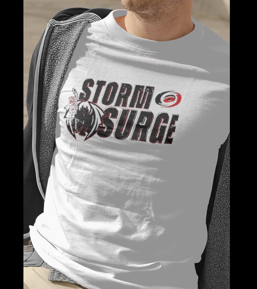 Storm Surge Carolina Hurricanes Hockey Dragon T-Shirt