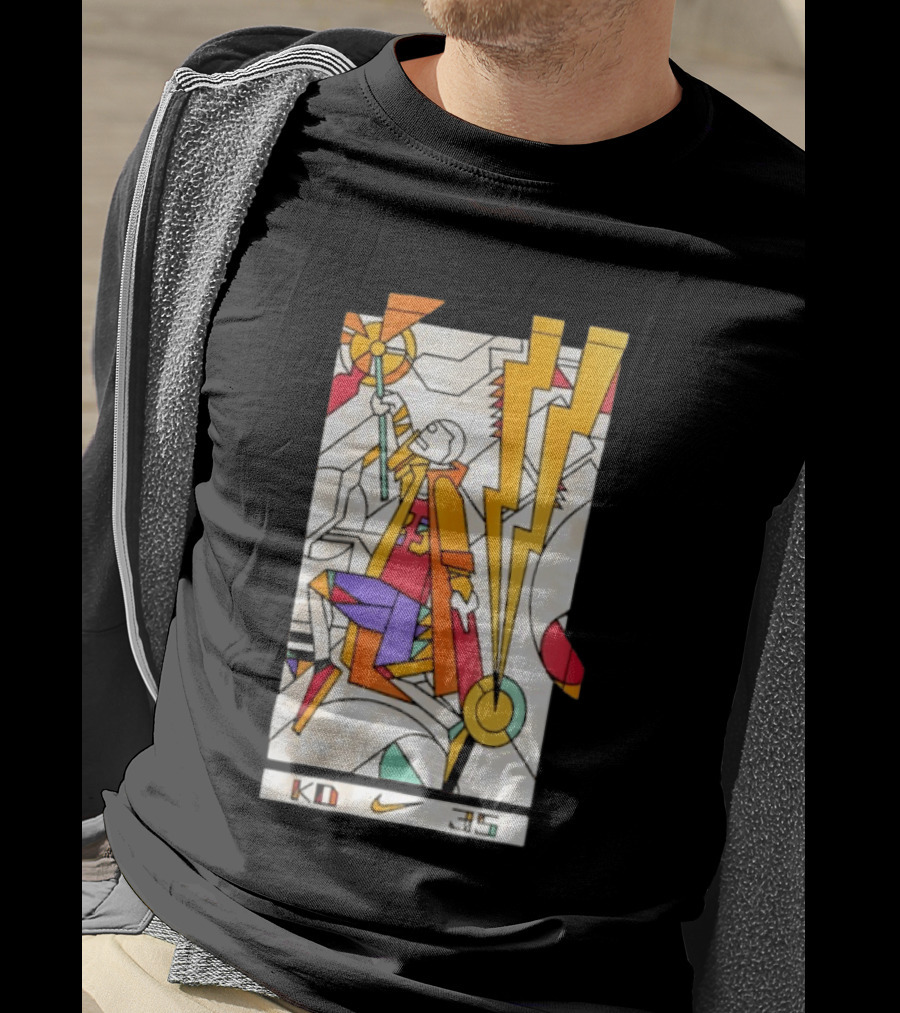 KD 35 Nike Artistic Lightning Basketball T-Shirt