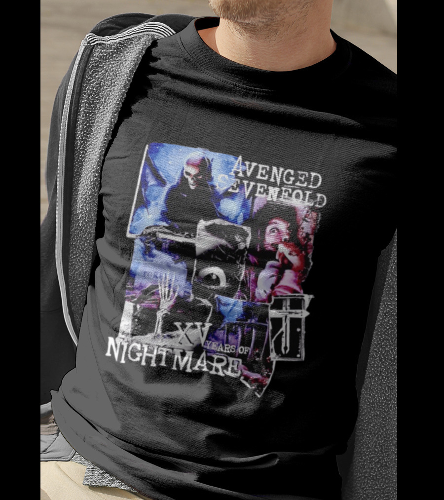 Avenged Sevenfold Nightmare XV Years Anniversary Collage T-Shirt
