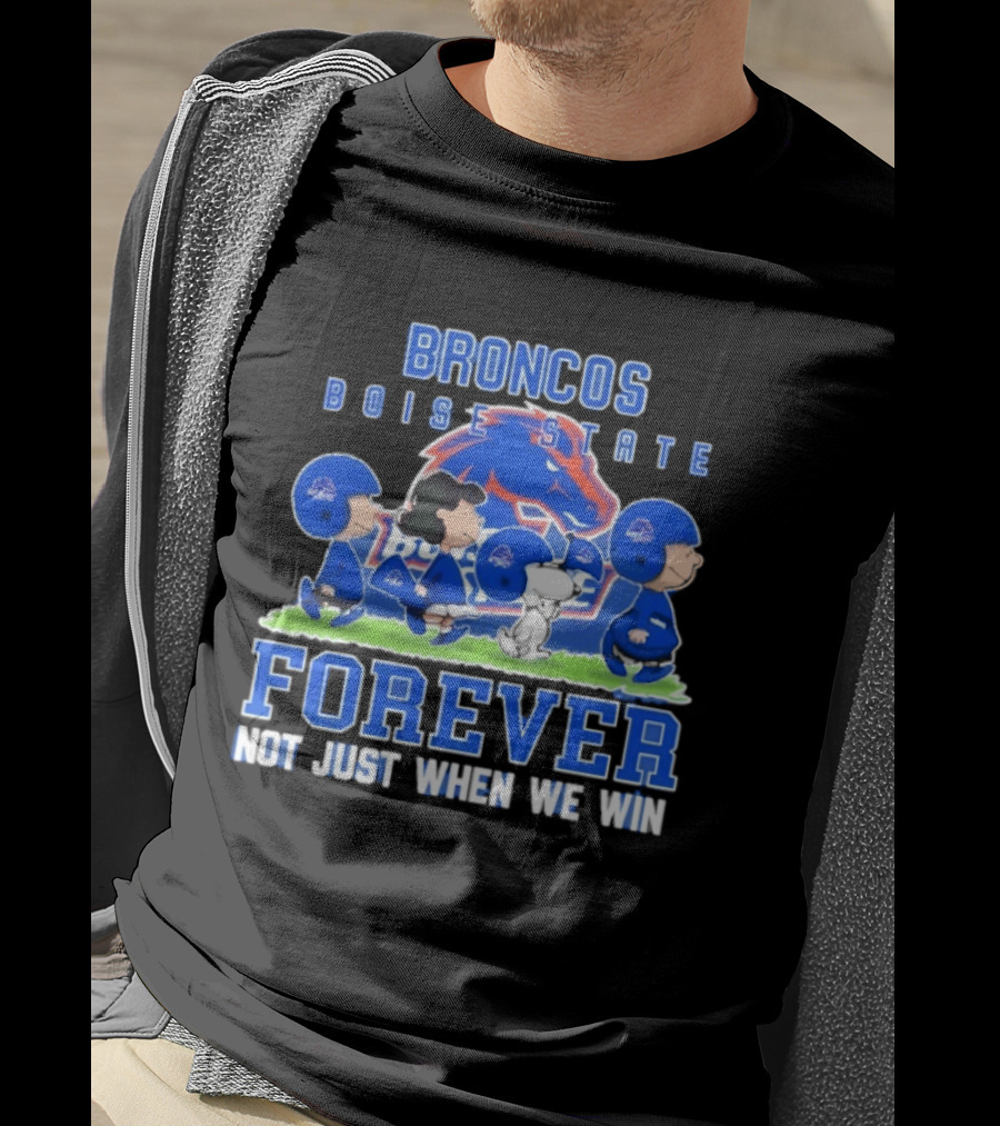 Boise State Broncos Peanuts Characters Loyalty Forever Winning T-Shirt