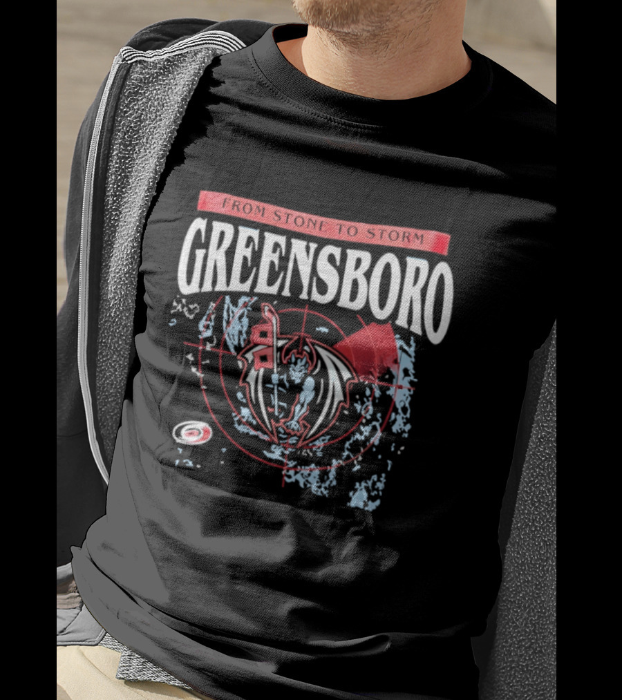 Greensboro From Stone To Storm Red Dragon Target T-Shirt