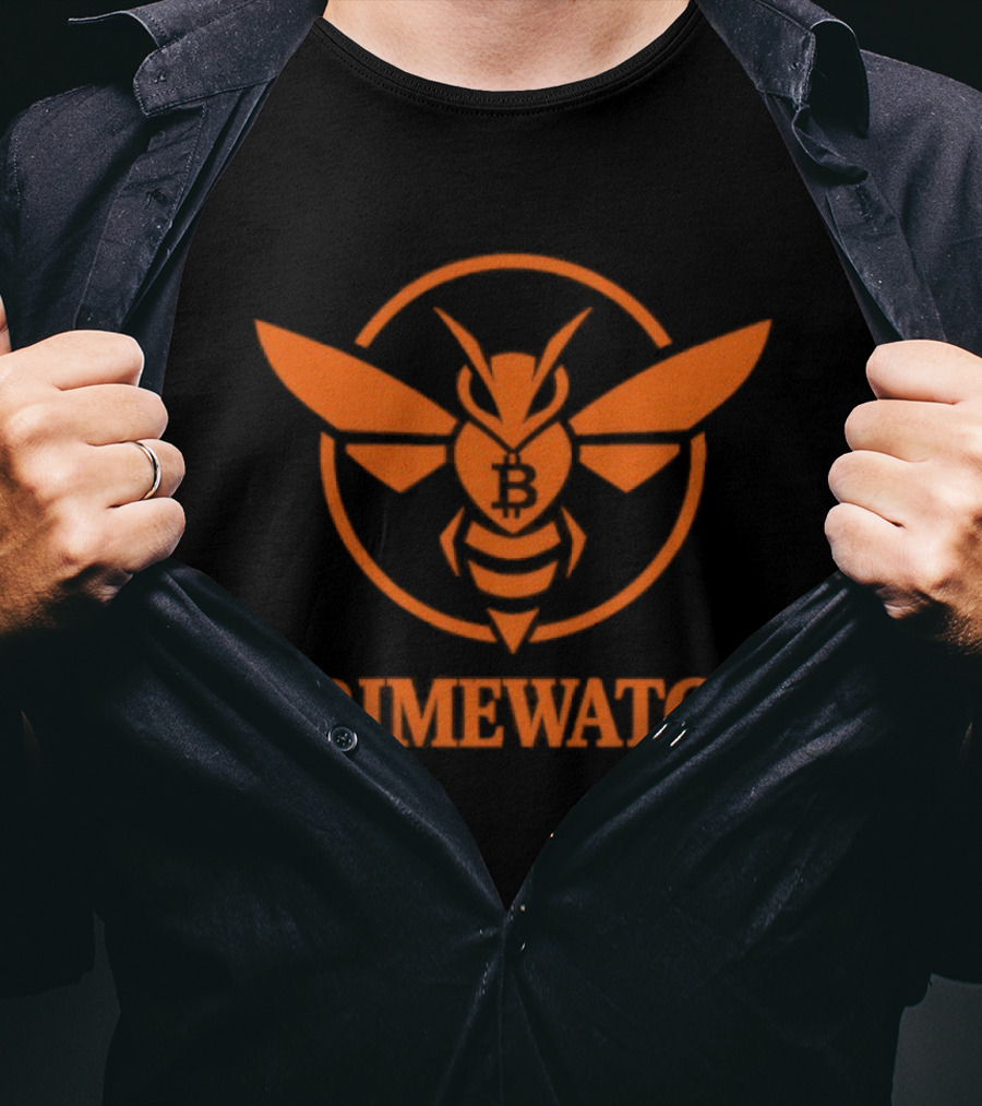 Crime Bitcoin Orange Bee T-Shirt