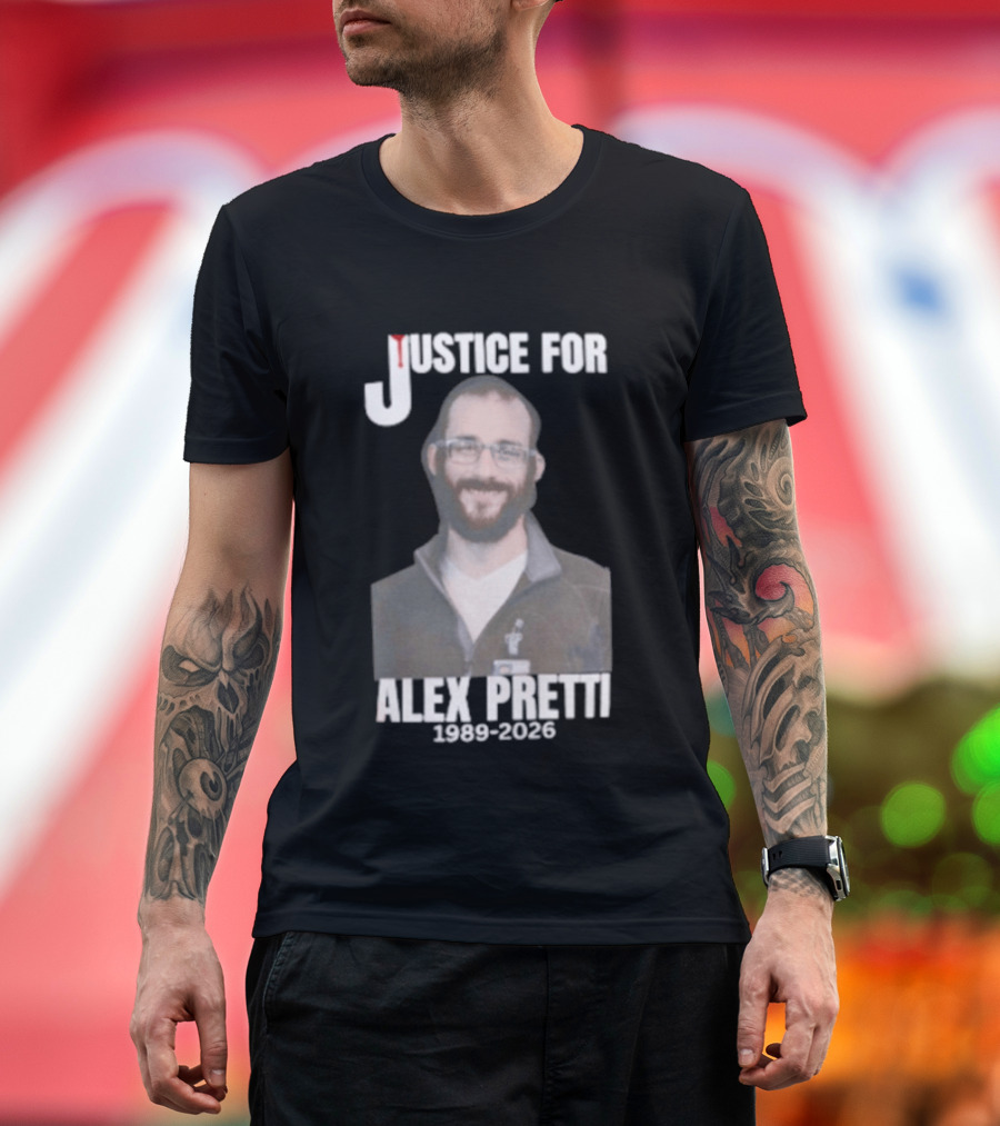 Justice For Alex Pretti 1990 2023 Memorial T-Shirt