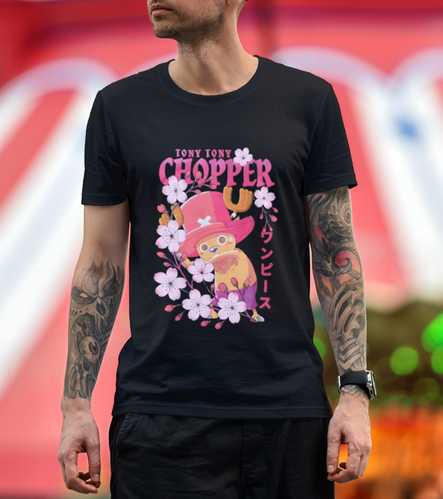 One Piece Tony Tony Chopper Sakura Blossom T-Shirt